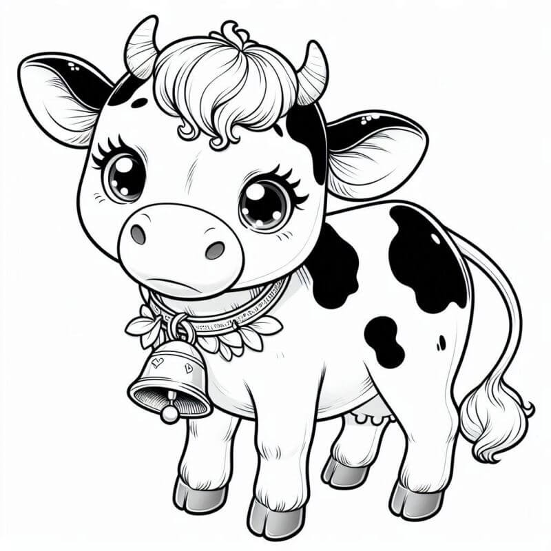 Desenho de Vacas para imprimir