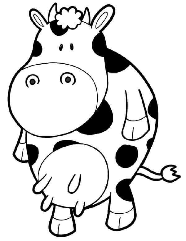 Desenho de Vacas para imprimir