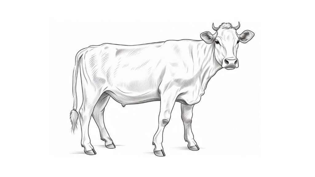 Desenho de Vacas para imprimir