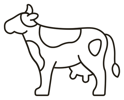 Desenho de Vacas para imprimir