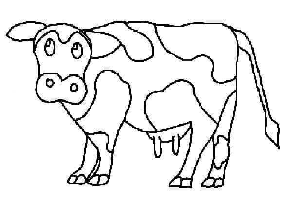 Desenho de Vacas para imprimir