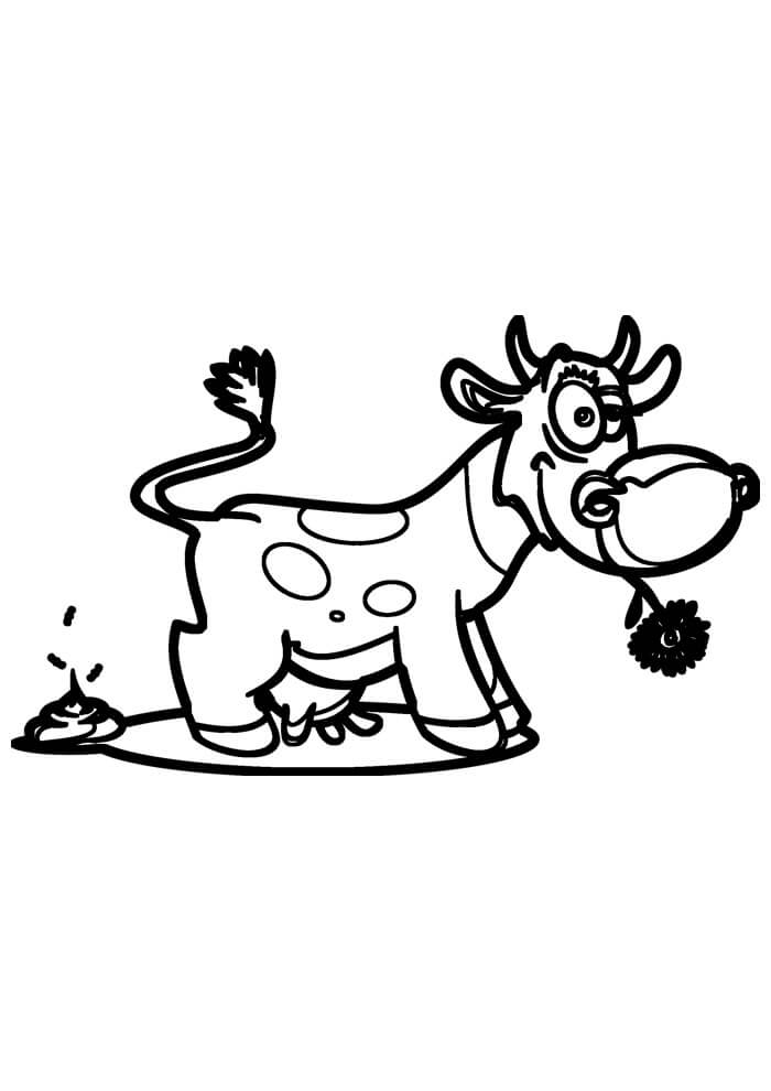 Desenho de Vacas para imprimir