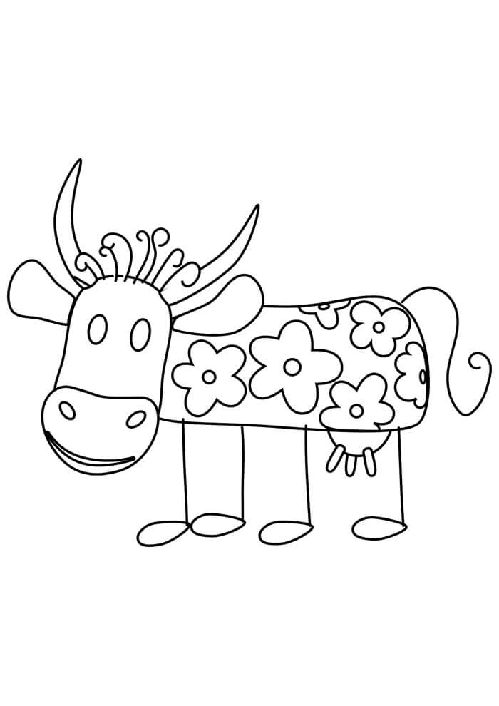 Desenho de Vacas para imprimir