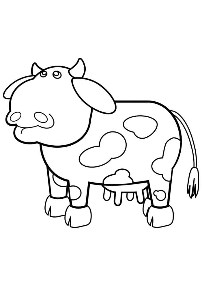Desenho de Vacas para imprimir