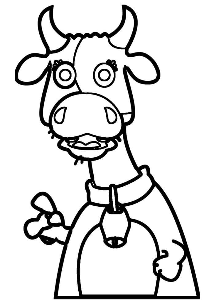 Desenho de Vacas para imprimir