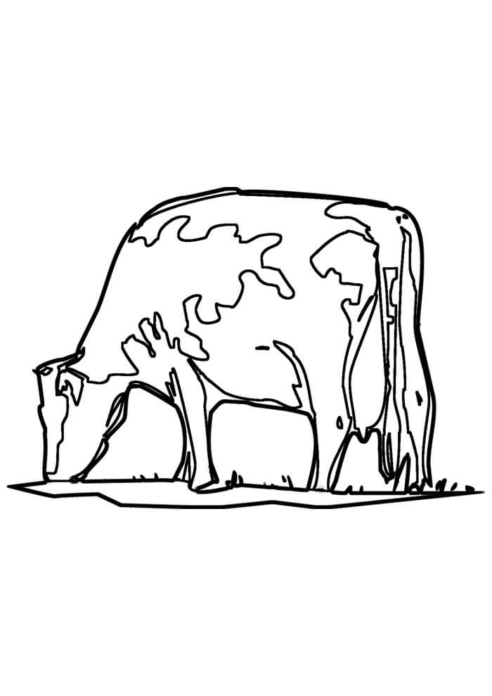 Desenho de Vacas para imprimir