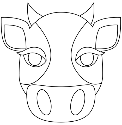 Desenho de Vacas para imprimir