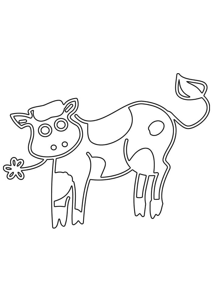 Desenho de Vacas para imprimir