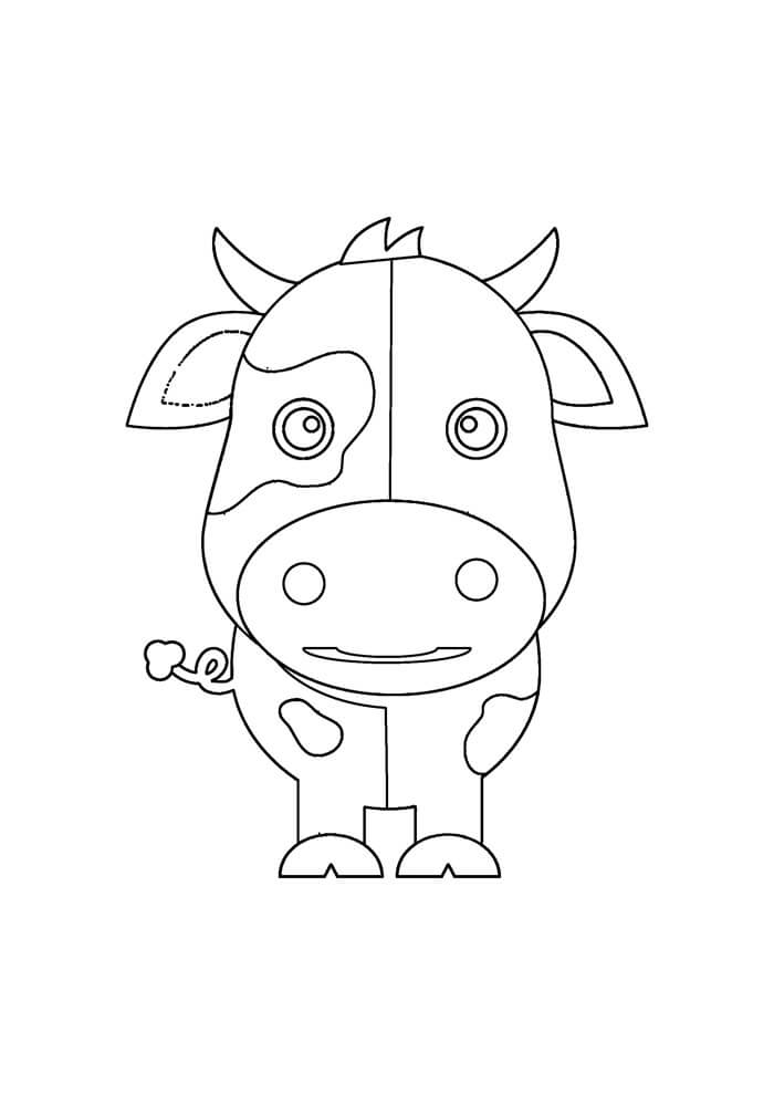 Desenho de Vacas para imprimir