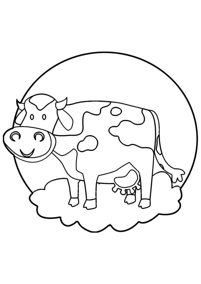 Desenho de Vacas para imprimir