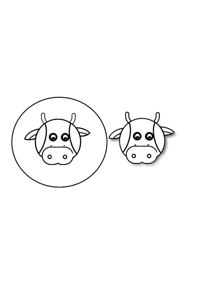 Desenho de Vacas para imprimir