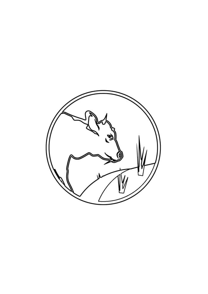 Desenho de Vacas para imprimir