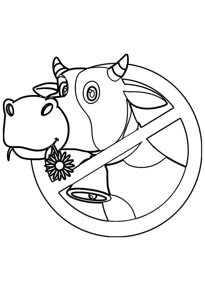 Desenho de Vacas para imprimir