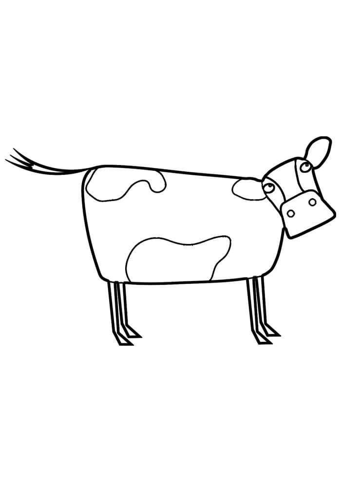 Desenho de Vacas para imprimir