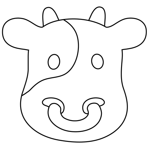 Desenho de Vacas para imprimir