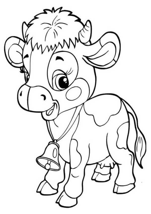 Desenho de Vacas para imprimir