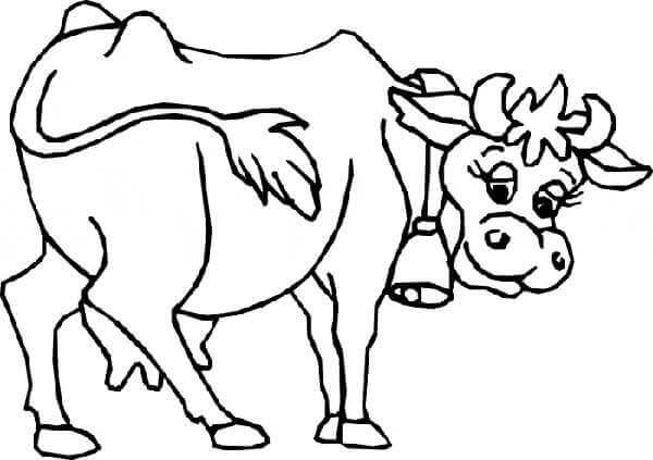 Desenho de Vacas para imprimir