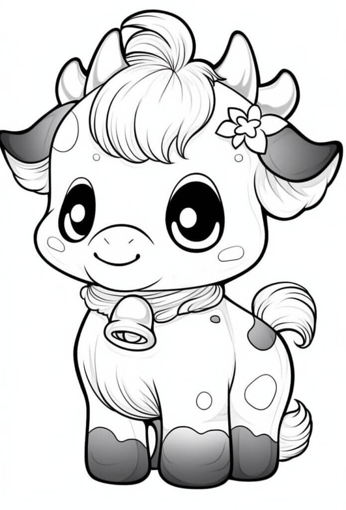 Desenho de Vacas para imprimir