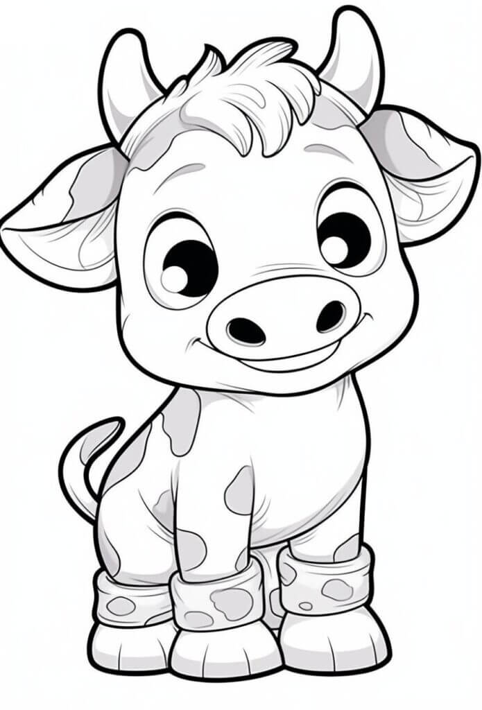 Desenho de Vacas para imprimir