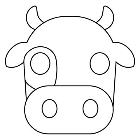 Desenho de Vacas para imprimir