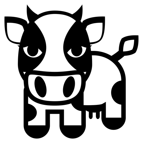 Desenho de Vacas para imprimir