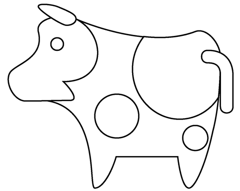 Desenho de Vacas para imprimir