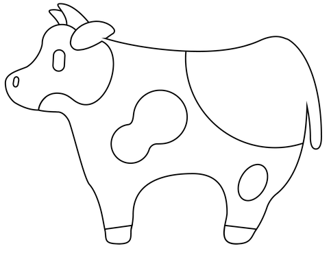 Desenho de Vacas para imprimir
