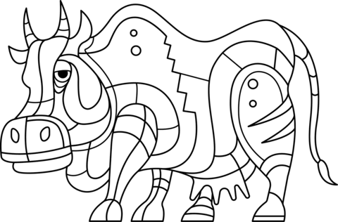 Desenho de Vacas para imprimir