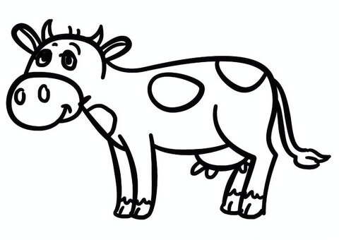Desenho de Vacas para imprimir