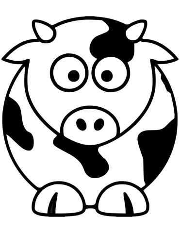 Desenho de Vacas para imprimir