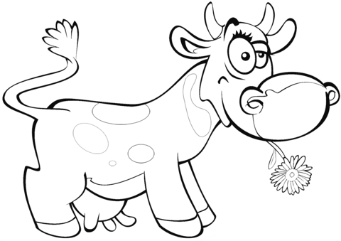 Desenho de Vacas para imprimir