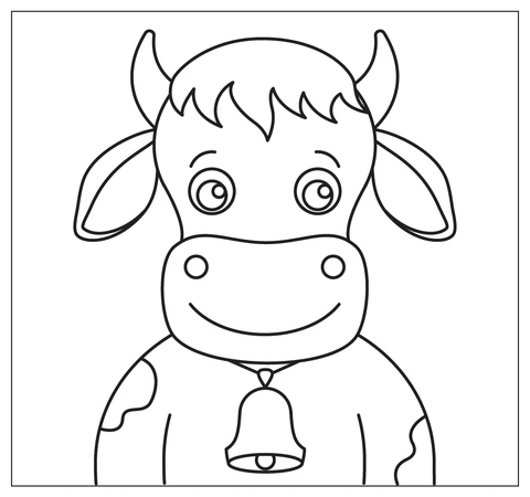 Desenho de Vacas para imprimir