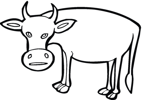 Desenho de Vacas para imprimir