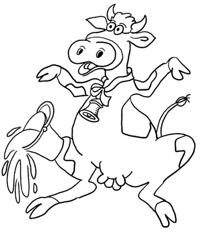 Desenho de Vacas para imprimir