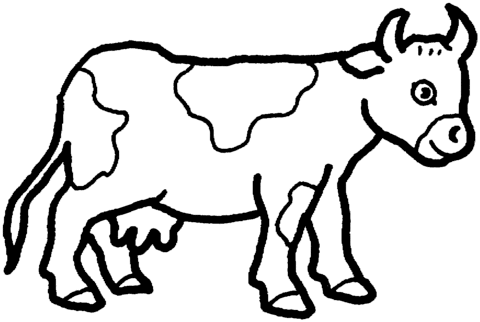Desenho de Vacas para imprimir