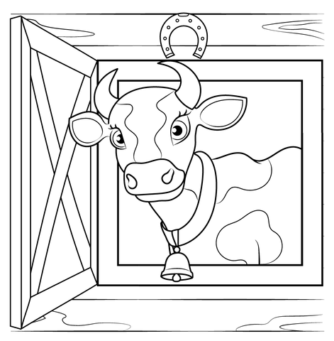 Desenho de Vacas para imprimir