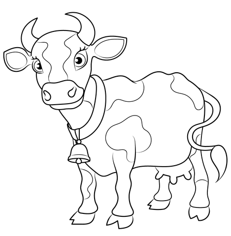 Desenho de Vacas para imprimir