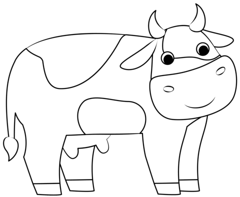 Desenho de Vacas para imprimir