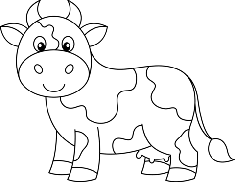 Desenho de Vacas para imprimir