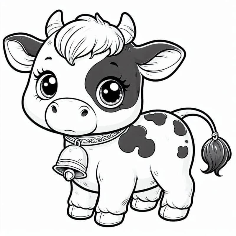 Desenho de Vacas para imprimir