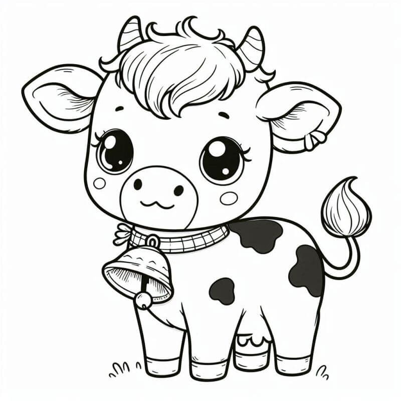 Desenho de Vacas para imprimir