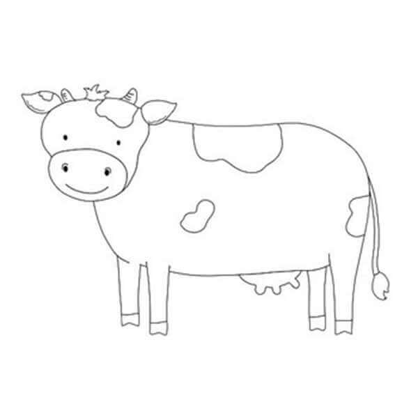 Desenho de Vacas para imprimir