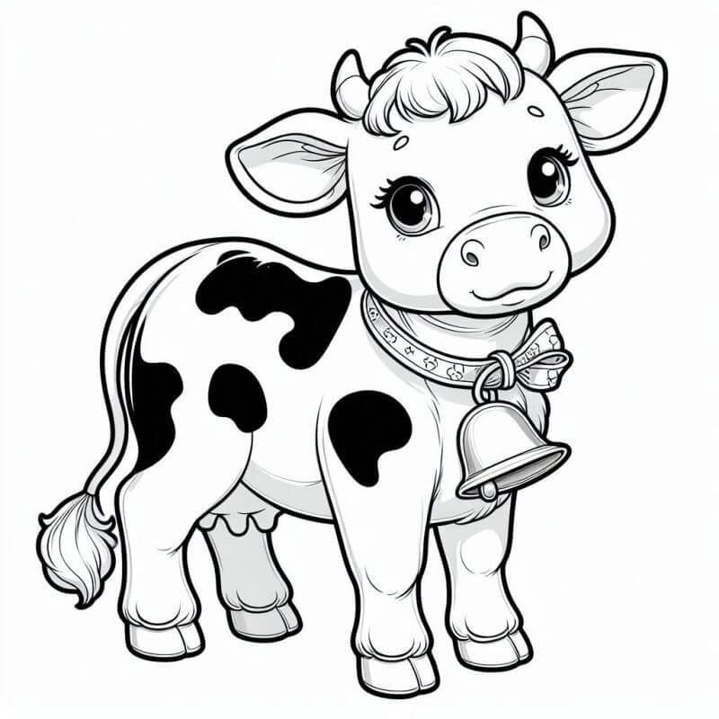 Desenho de Vacas para imprimir