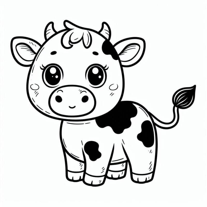 Desenho de Vacas para imprimir