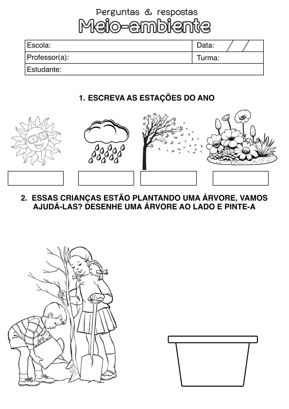 Desenho de Alfabetização para imprimir