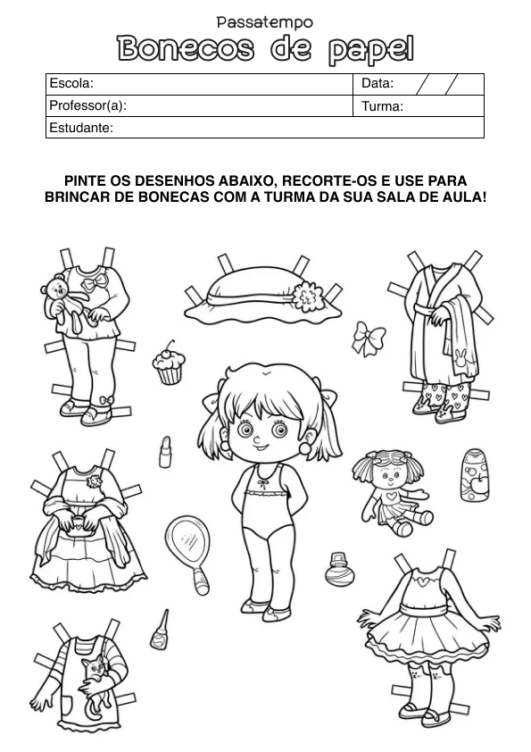 Desenho de Alfabetização para imprimir
