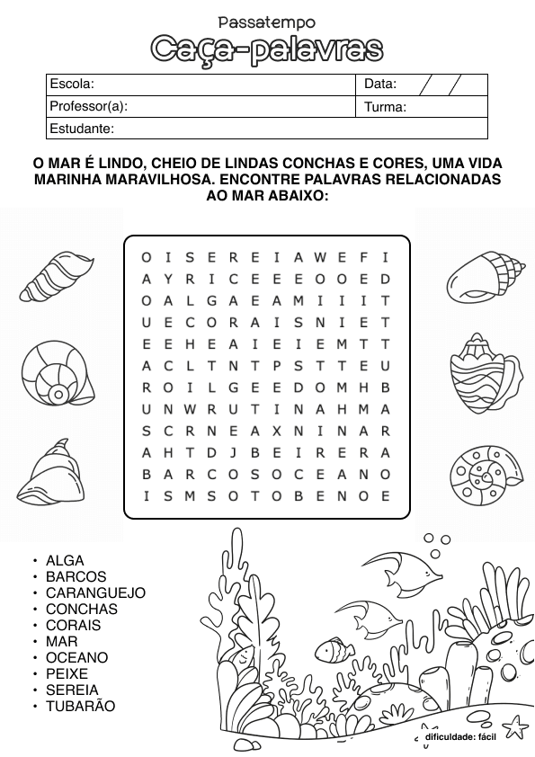 Desenho de Alfabetização para imprimir