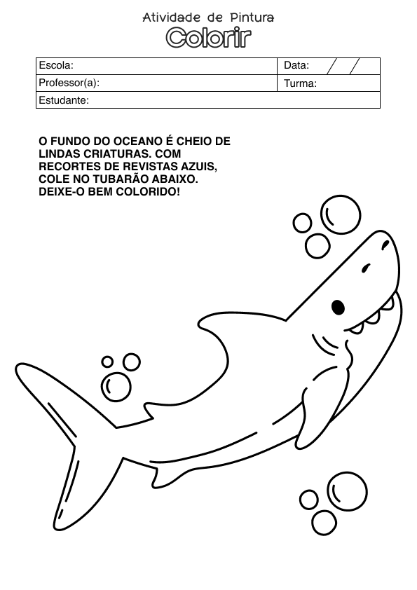 Desenho de Alfabetização para imprimir