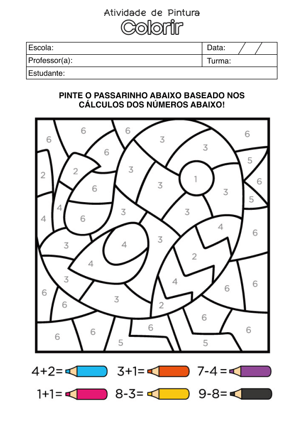 Desenho de Alfabetização para imprimir