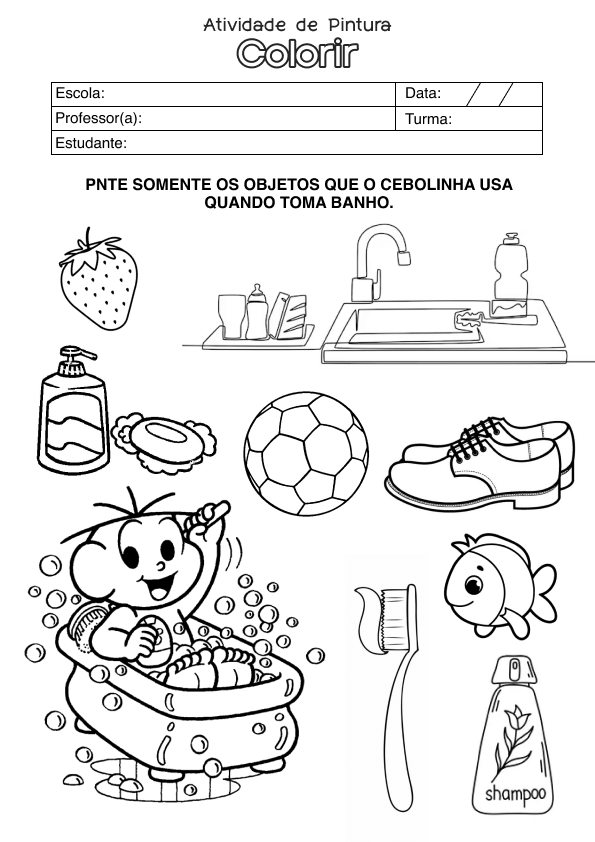 Desenho de Alfabetização para imprimir